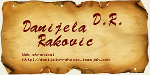 Danijela Raković vizit kartica